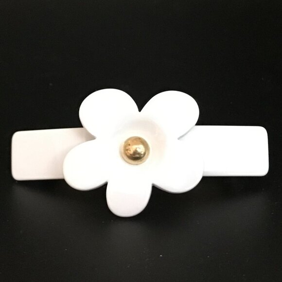 L. Erickson Studded Daisy Barrette - Picture 1 of 14
